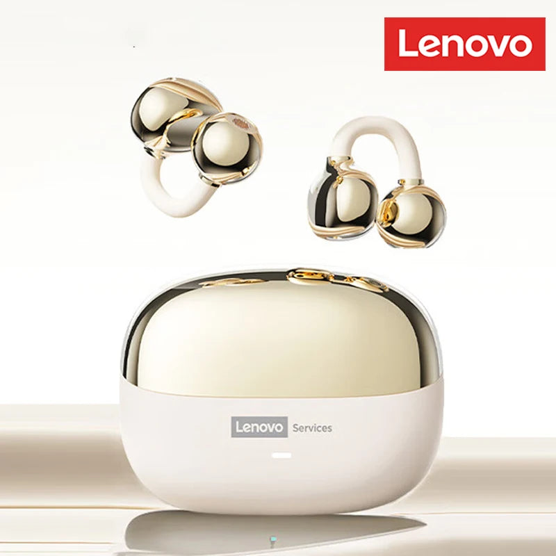 Lenovo LE302 OWS Ear Clip Earphones Wireless Bluetooth 6.0 Headset HD Call Touch Control Earbuds Low latency Gaming Headphones
