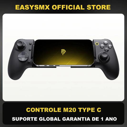 EasySMX M20 Type C Mobile Controller for Android/iPhone 15 Xbox Cloud Gaming, Telescopic Grip Fits Phones/Tablets up to 8.5"