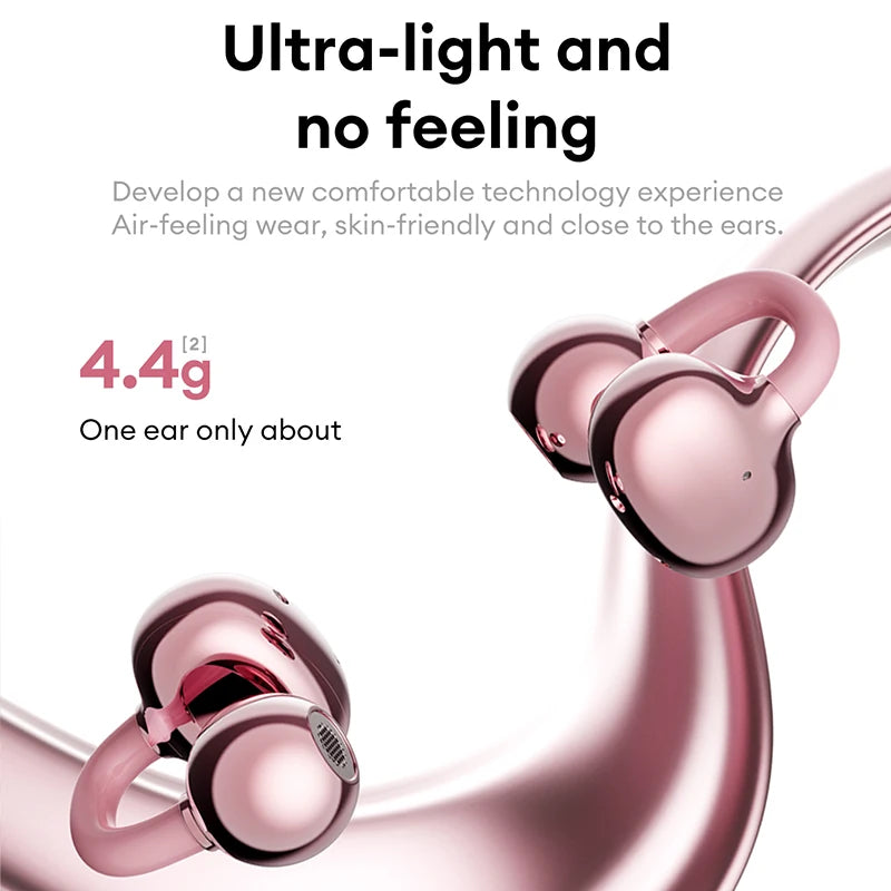 Lenovo LE302 OWS Ear Clip Earphones Wireless Bluetooth 6.0 Headset HD Call Touch Control Earbuds Low latency Gaming Headphones